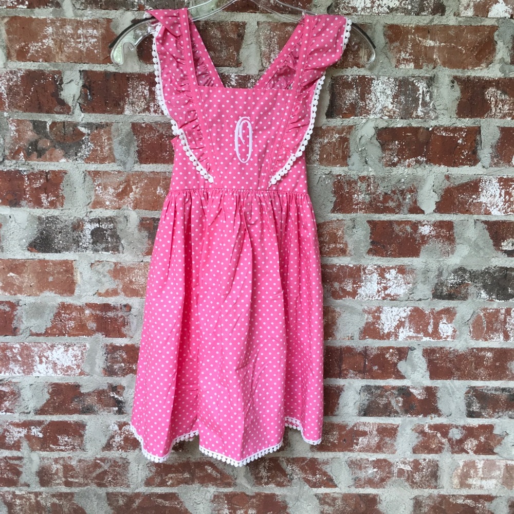Kelly’s kids monogrammed o dress size 7/8